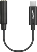 Movo UCMA-1 Female 3.5mm TRS Microphone Adapter Cable USB Type-C Connector Don (New, from Japan)
