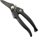 Fujiya Electrician Straight Shears with Lock, Black Gold FM04-180NL-BG (New, from Japan)