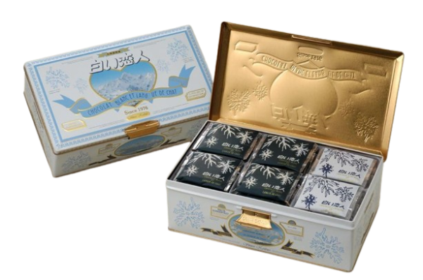 Shiroi Koibito japabese chocolate (White & Black) 54 cans