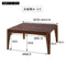 Higashiya Kotatsu Table Walnut Square Width 75 x Depth 75 x Height 38cm KT-107