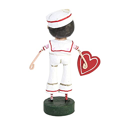 Lori Mitchell Sailor Valentine 6" Polyresin Valentine's Day Love Heart Collection Figure 14495