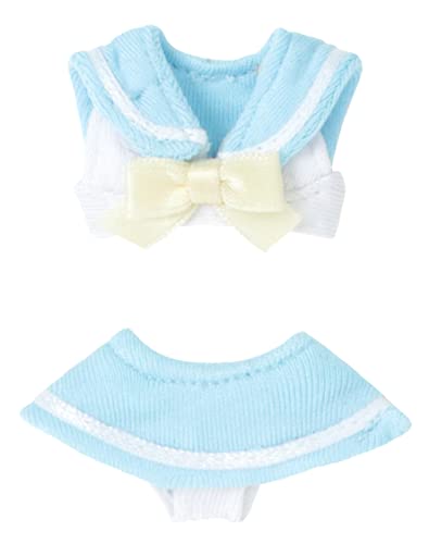 1/12 Sailor Bikini Set for Picconimo White x Light Blue (for Doll)