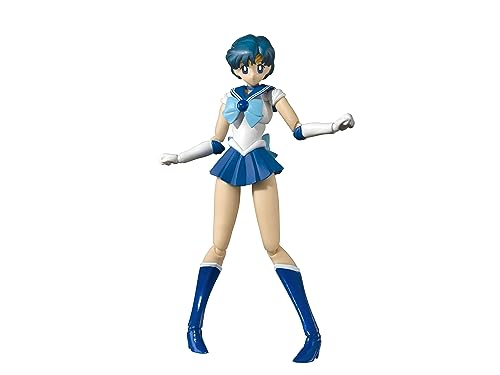 BANDAI SPIRITS S.H.Figuarts Sailor Moon Sailor Mercury -Animation Color Edition- (Resale version) Approx. 140mm PVC&ABS painted movable figure