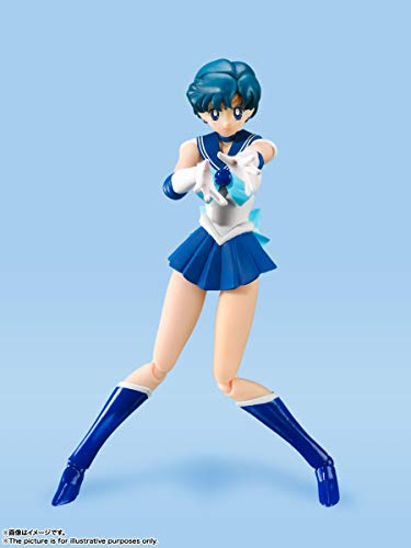 S.H.Figuarts Sailor Moon Sailor Mercury -Animation Color Edition- Approximately 140mm ABS&PVC painted movable figure