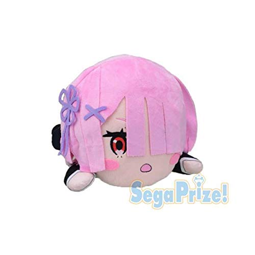 Re: Life in a Different World from Zero Mega Jumbo Nesoberi Plush Toy Ram Kunoichi Ver. Ram Re:Zero Figure Figure Rem Rem