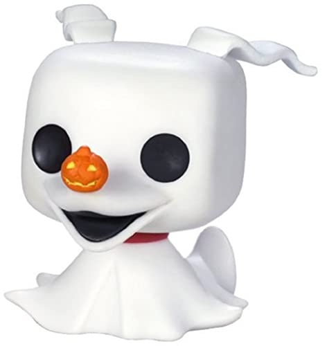 Funko POP Disney The Nightmare Before Christmas - Zero Vinyl Figure (Includes Compatible Pop Box Protector Case), Multicolor, 3.75"