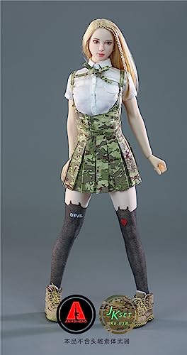 Toy Hobby 1/6 Scale Action Figure Compatible with TBLeague Body ARMSHEAD JK GIRL SET RE01B High School Girl Sailor Combat Clothes and Shoes Set