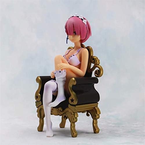 ONSAI Anime Re: Life in a Different World from Zeroland Zero's RAM Action Figure 15cm Throne Ver PVC Figure Anime Girl Model Gift Box (Color: No Box)