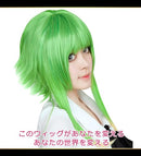 CASEEDEN (Case Eden) Cosplay Wig Cosplay Wig Hair Carl VOCALOID VOCALOID VOCALOID Vocaloid Gumi Gummy Sancha Flower Green Gradation Green White Melche Wignet 2 pieces