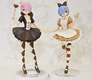 Rem Ram Set Re:ZERO -Starting Life in Another World- SSS Figure Rem & Ram in Wonderland Antique Ver. All 2 Types Set Figure Re:Zero