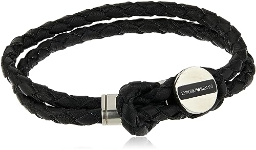 [Emporio Armani] Bracelet leather EGS2178040 Men [parallel import]