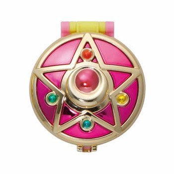 Gashapon Pretty Guardian Sailor Moon Transformation Compact Mirror Crystal Brooch (Sailor Moon R) Single Item