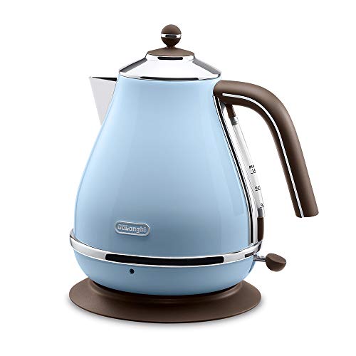 DE'longhi (Delonghi) Electric Kettle Icona Vintage KBOV1200J-AZ Stainless steel 1.0L Easy-to-view water meter mixed into an entry prevention Filter empty function Easy care