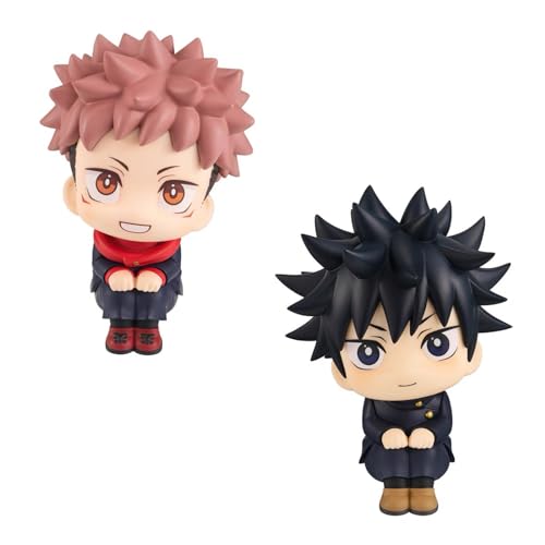 BoayDar figma Rukup Nendoroid Jujutsu Kaisen Figure Q version Yuji Kojo, Satoru Gojo, Kei Fushikuro, Bara Kugisaki Figure Goods 10cm Set of 2 B