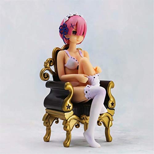 ONSAI Anime Re: Life in a Different World from Zeroland Zero's RAM Action Figure 15cm Throne Ver PVC Figure Anime Girl Model Gift Box (Color: No Box)