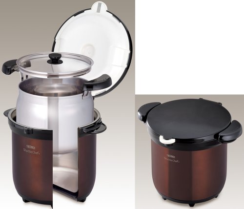 THERMOS Vacuum-retention cooker shuttle chef 4.5L clear brown KBG-4500 CBW