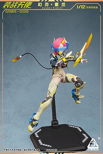 LOSCONT Battle Angels Armed Battle Angels] Series ABA 001 Phantom Blade Shiran Blade Violet] 1/12 scale PVC&ABS&POM&cloth painted movable figure