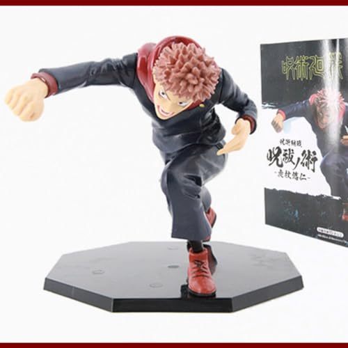 BoayDar Jujutsu Kaisen Badge Hanayashiki Kaitama Tamaori Natsuyu Ketsu Megumi Fushiguro Yuhito Kojo Toge Inumaki Nobara Kugisaki Gojo Satoru Figure ABS&PVC Painted Figure 11cm Yuji Kojo B