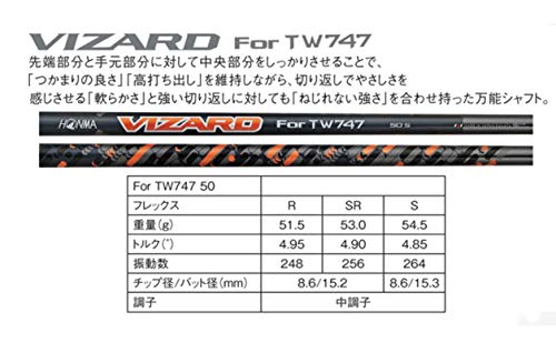 Honma Golf Driver [Catalog Genuine Shaft Model] TOUR WORLD TW747 460 Driver VIZARD-747-50 Carbon Shaft Carbon Men Right Loft angle: 9.5 degree Flex: S