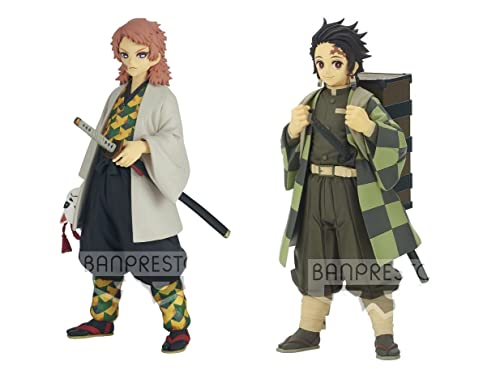 Kizuna Sou Figure Shukuno Type All 2 Types Set Full Complete Sabito/Kamado Tanjiro Sepia Color Ver.