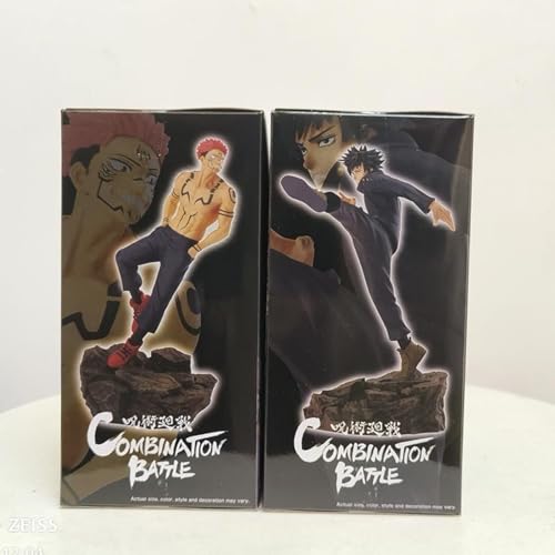 BoayDar Jujutsu Kaisen GK Megumi Fushiguro Double Sided Sukuna Yujin Kojou Satoru Gojo Kugisaki Nobara Combat Set Figure Made of ABS&PVC Pre-painted Kaidama/Tamaori Figure 20cm Double sided Sukunade