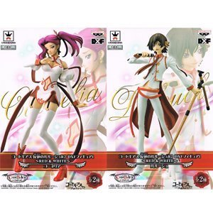 Code Geass Lelouch of the Rebellion R2 DXF Figure 1 RED & WHITE Lelouch/Cornelia Total 2 types set