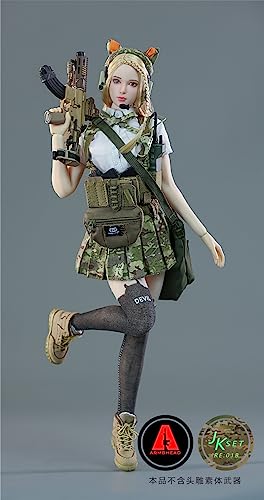 Toy Hobby 1/6 Scale Action Figure Compatible with TBLeague Body ARMSHEAD JK GIRL SET RE01B High School Girl Sailor Combat Clothes and Shoes Set