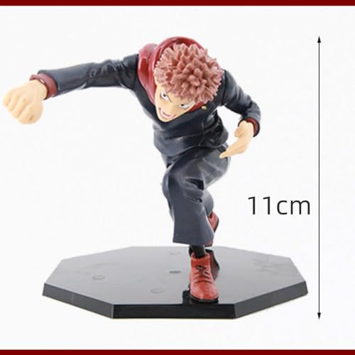 BoayDar Jujutsu Kaisen Badge Hanayashiki Kaitama Tamaori Natsuyu Ketsu Megumi Fushiguro Yuhito Kojo Toge Inumaki Nobara Kugisaki Gojo Satoru Figure ABS&PVC Painted Figure 11cm Yuji Kojo B