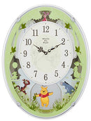 Rhythm (Rhythm) Disney Kuma Pooh Pooh Pooh Clock Radio Clock With Melody White 4MN523MC03