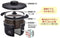 Thermos vacuum insulation cooker shuttle chef 4.3L (for 4-6 people) Black [Cooking pot fluorine coating] KBJ-4500 BK