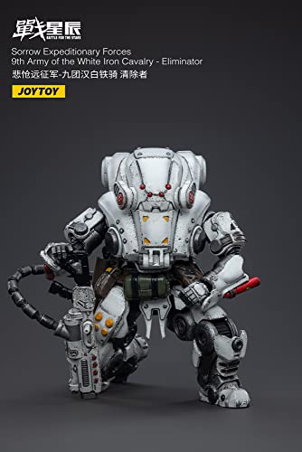 JOYTOY Battle Stars Delightful Expeditionary Force White Iron Cavalry 9th Regiment Exterminator 1/18 Scale PVC & ABS Painted Movable Figure JT3303