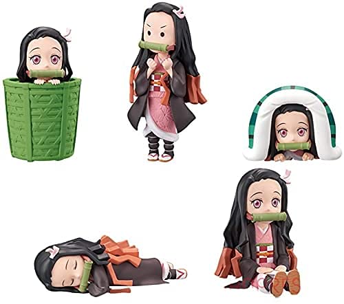 Banpresto Demon Slayer: Kimetsu no Yaiba World Collectible Figure Nezuko Kamado Collection II All 5 Types Set