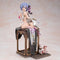 Re Zero Emilia Figure Rem Figure Cheongsam Version Sitting Anime Girl PVC Model Decoration Statue Christmas Birthday Gift (Color : Remu - Cheongsam, Size : (23CM))