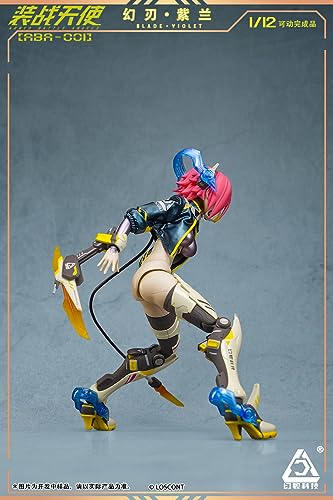 LOSCONT Battle Angels Armed Battle Angels] Series ABA 001 Phantom Blade Shiran Blade Violet] 1/12 scale PVC&ABS&POM&cloth painted movable figure