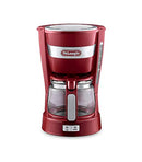 Delonghi Drip Coffee Maker Passion Red Active Series Red 5 Cup ICM14011J-R