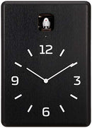 Remnoskako Clock Analog Natural Color Kuku Black CUCU LC10-16 BK Lemnos