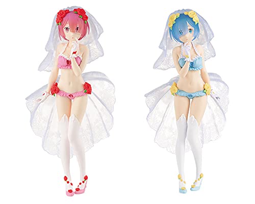 Re: Life in a Different World from Zero EXQ Figure Ram and Rem Special Assortment Anime Re:Zero Bride Prize BANPRESTO (2 Types Full Complete Set) [Courier Shipping]