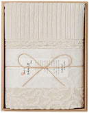 Imabari crested towel blanket (wooden box) Kurishima Strait Wave Wen Beige IM8038-BE