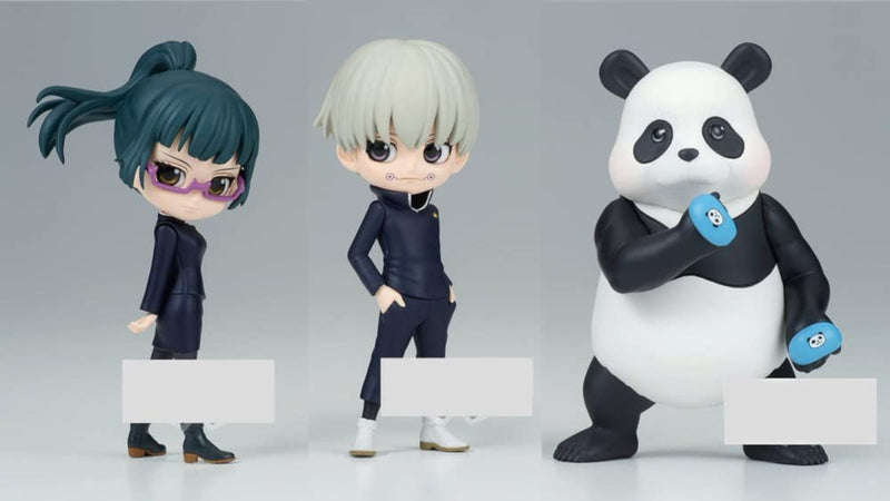 Jujutsu Kaisen Q posket petit vol.2 Maki Zenin, Toge Inumaki, Panda All 3 types set