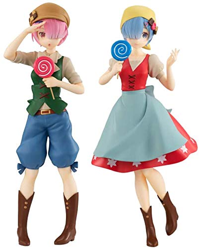 New, unopened Re:Zero − Starting Life in Another World SSS Figure Fairy Tale Series Rem Ram Sweets House Set of 2