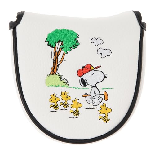 Uplake head cover H-160 Putter cover Snoopy & gallery (D type) H-160 White