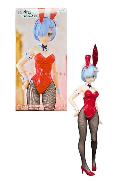 Furyu - Re:Zero - Starting Life in Another World - BiCute Bunnies Statue - Rem (Red)