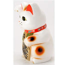 Invited cat No. 8 White Odari Cat (right hand) Tokoname ware ...