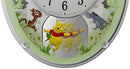 Rhythm (Rhythm) Disney Kuma Pooh Pooh Pooh Clock Radio Clock With Melody White 4MN523MC03