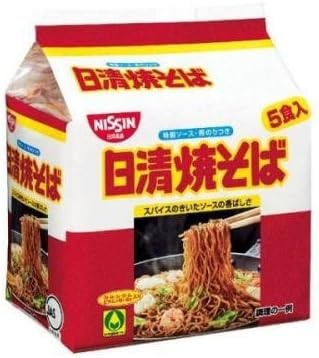 Nissin Yakisoba Bag Noodles 5 Meal Pack 1 Case (5P x 6 Bags Total 30 Meals)