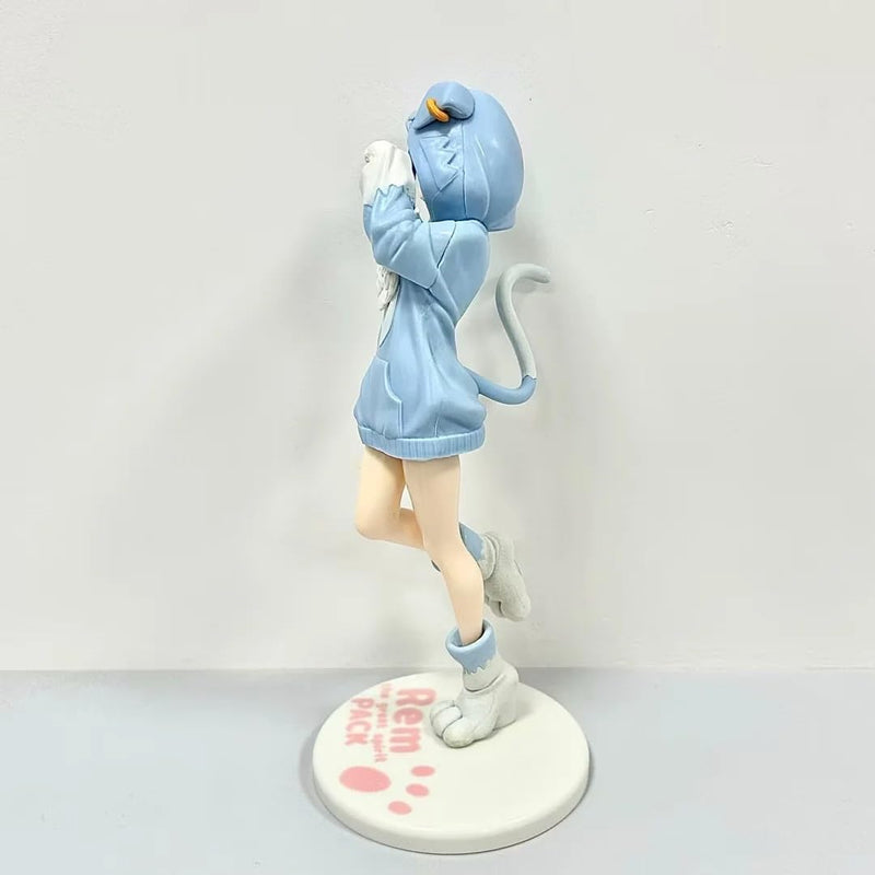 reijax Zero -Starting Life in Another World- FIGURIZM Rem Figure Remram Emilia Heterochromatic Parka Suit Figure Model (Silver Color)