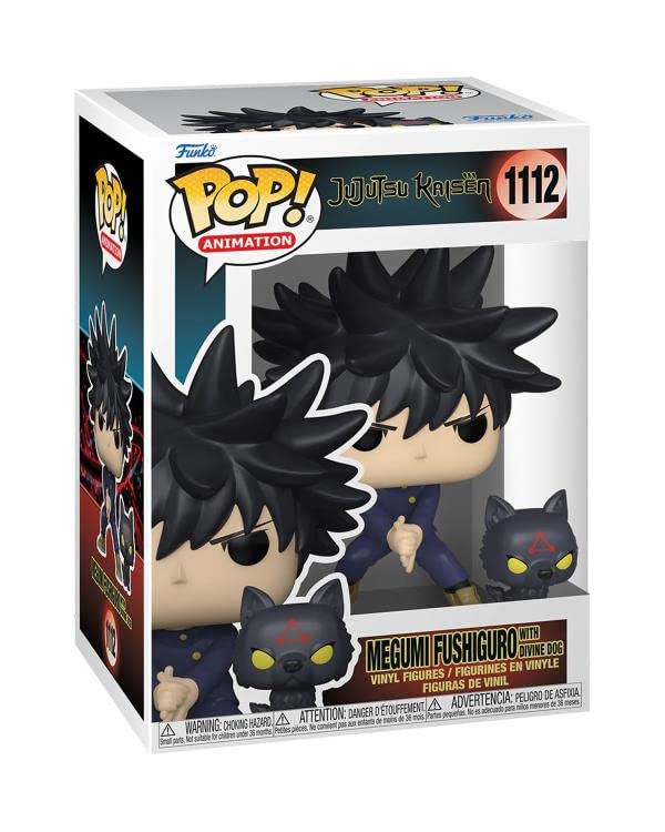 POP Jujutsu KaisenMegumi Fushiguro and the Dog of God Funko Vinyl Figure Includes Compatible Box Protector Case Multicolor 3.75