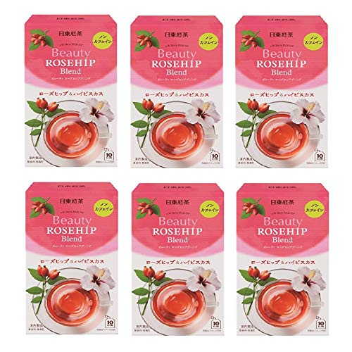 Nitto Black Tea Aroma House Beauty Rosehip 10 bags x 6 pieces