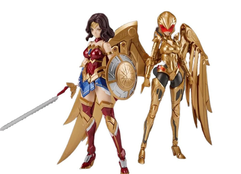 AC] Shoko Hime & DC Wonder Woman 1/10 Movable Armor Beautiful Girl Gold Armor Battle Armor Double Body Plastic Model