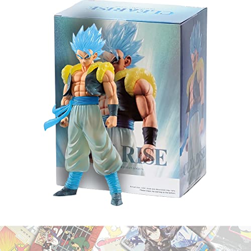 BANPRESTO Super Saiyan God SS Gogeta: 20cm Clear Rise Statue Figure 1 D.B. Theme Compatible Trading Card 18209